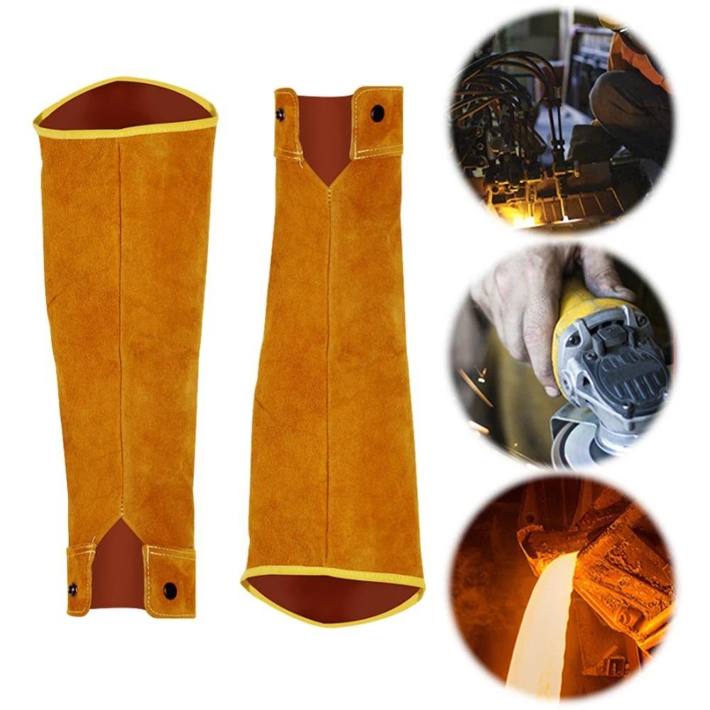 Non-stick Liner Welding  Arm Sleeve Arm Protection Cowhide Leather Arm Guards  Welding Work