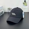 Fashion Hat Summer Alphabet Embroidery Alphabet Quick Drying Baseball Cap Men's and Women's Big Head Circumference Light College Wind Shade Cap Sun