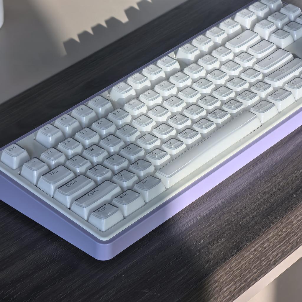 Xiaomi MAIMOOO 132key Crystal Translucent Keycap Korean Russian Spanish PC OEM Jelly Pudding For /75/87/108 Mechanical Keyboard Keycaps
