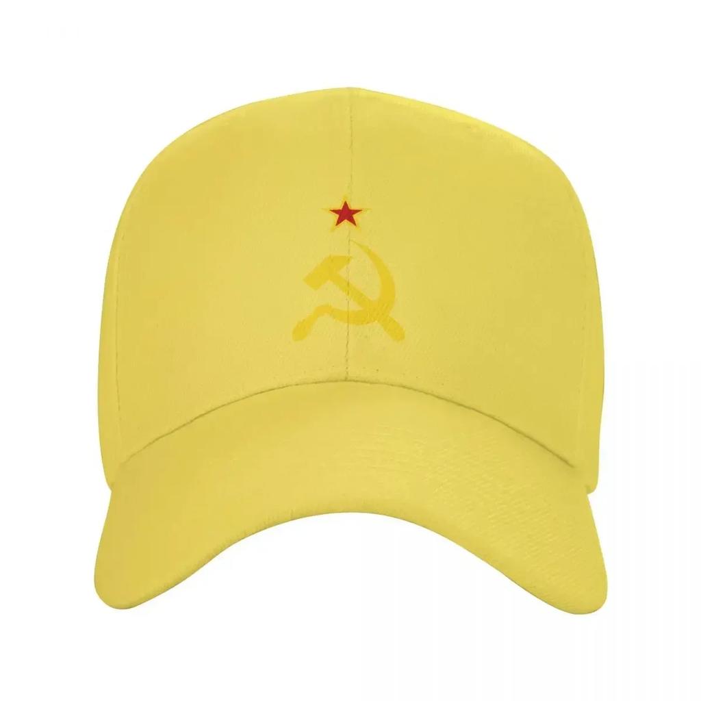 Russian Soviet Flag Baseball Cap for WomenUnisex Breathable CCCP USSR Hammer And Sickle Dad Hat Performance Snapback Summer Hats
