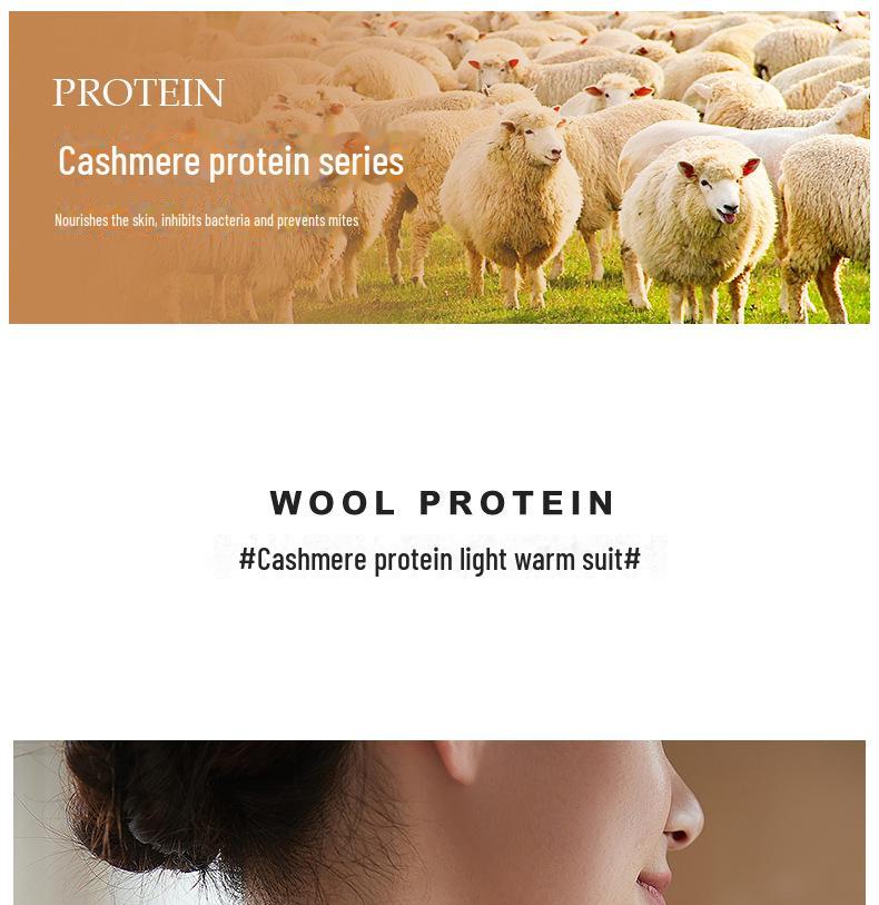 Dames Sømløst Termoundertøysett i Kasjmir: Slim-Fit, Lettvektig, Kroppsformende for Høst og Vinter