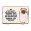 Retro Bluetooth 5.0 Speaker Vintage Mini Bluetooth Speaker Memory Card AUX USB Rechargeable MP3