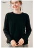 2026 Autumn/Winter Women's Thick Cashmere Round Neck Cable Knit Sweater - Loose, Cozy Style