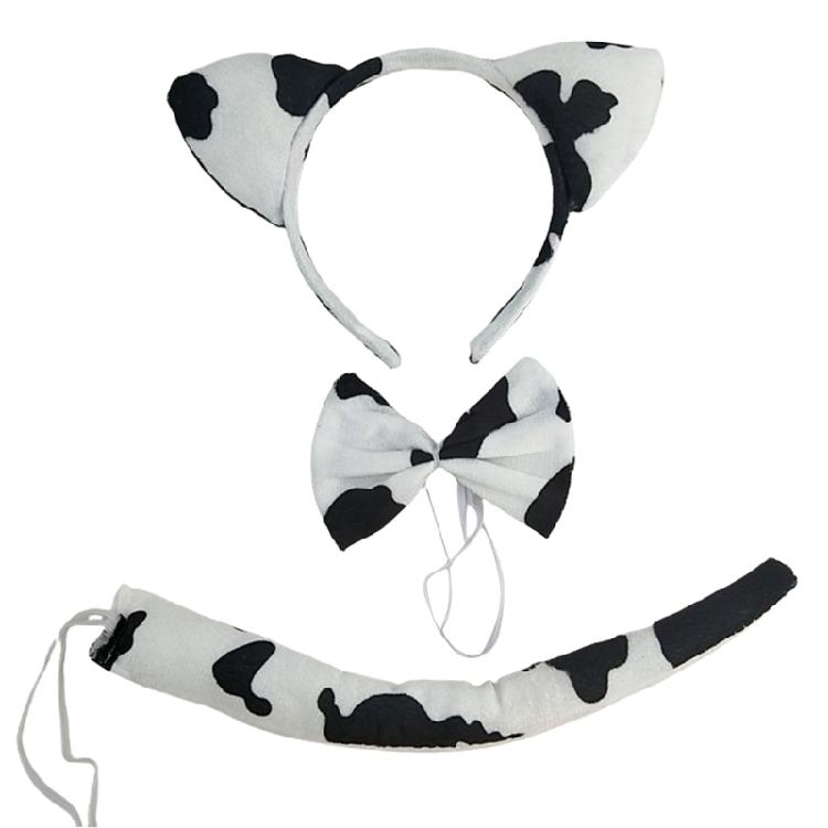 Cattle Cosplay Costume Set for Women, Girl Halloween Dress up,Child Animal Dress up Outfits for Birthday Party Halloween
