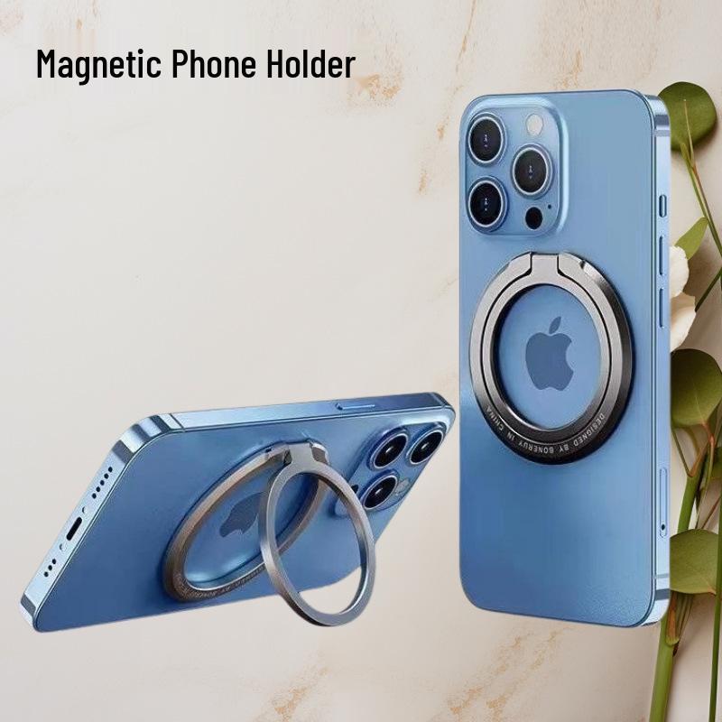 Foldable Magsafe Magnetic Phone Holder with Finger Ring