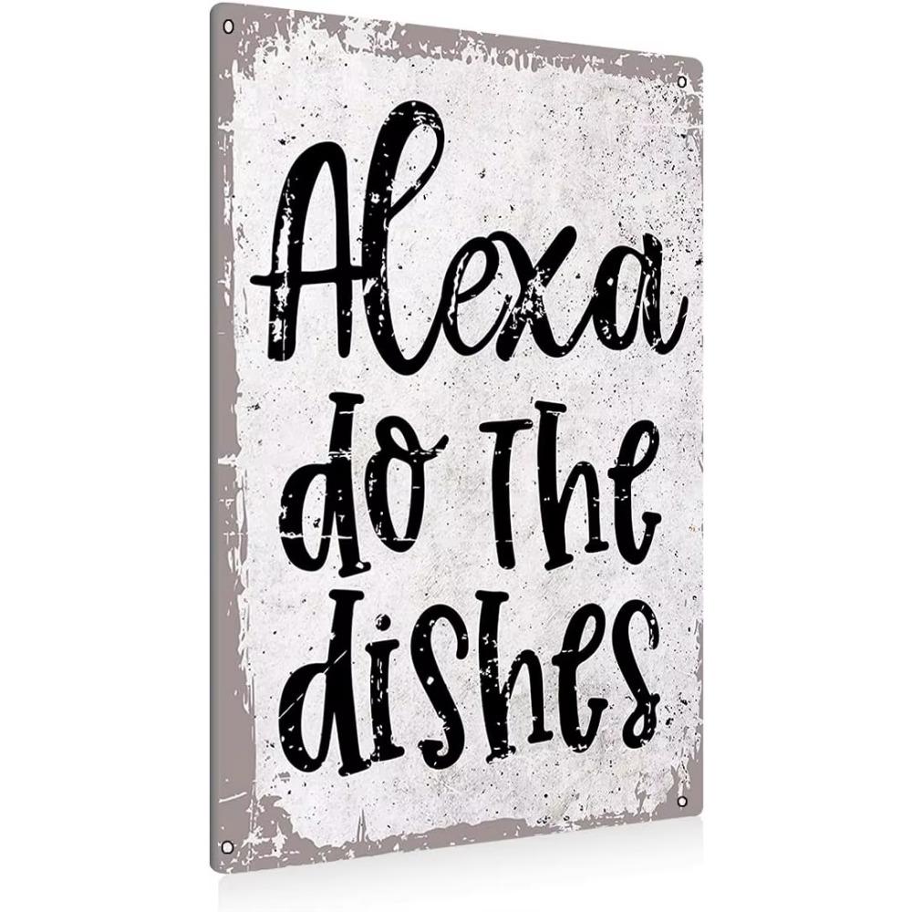 Vintage Stay Positive Skull Sign Metal Tin Sign Wall Décor Funny Retro Sign for Home Bedroom Halloween Decor Gift for Friends