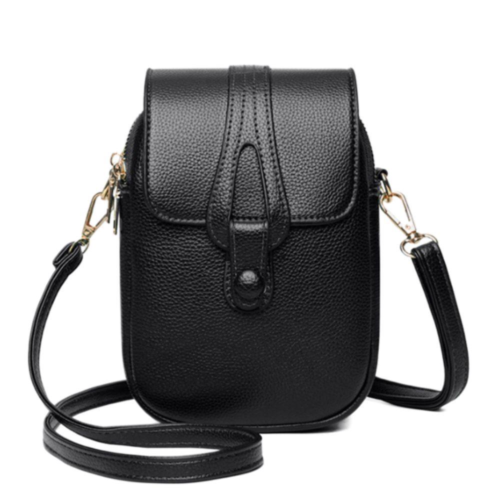 Multi-layer Women Shoulder Phone Bag Leather Cell Phone Purse  Cell Phone Pouch