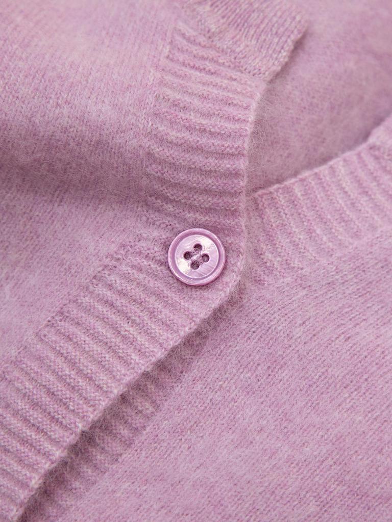 2026 Mulberry Silk Wool Cashmere & Merino Wool Brushed Sweater Cardigan