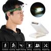 Plastic White USB Charging Rechargeable LED Induction Night Fishing Headlamp Cap Hat Clip Light