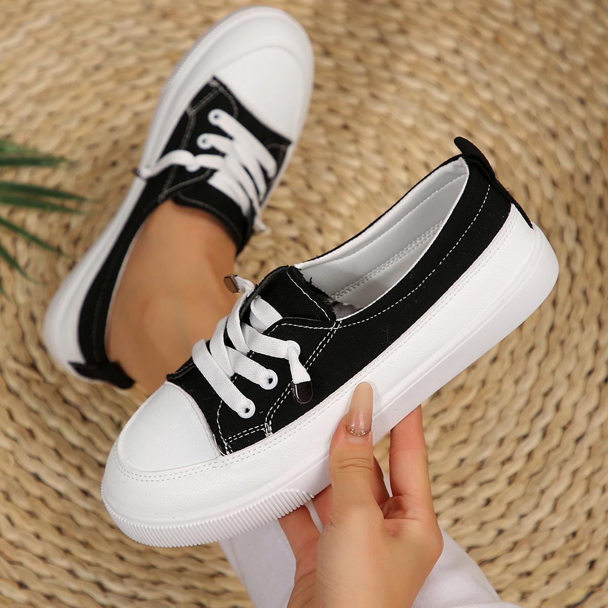 

Модные женские кроссовки на платформе для ходьбы, плоские слипоны, повседневная обувь для женщин 2025, вулканизированные, удобные, противоскользящие кроссовки, zapatos de mujer 35 чёрный