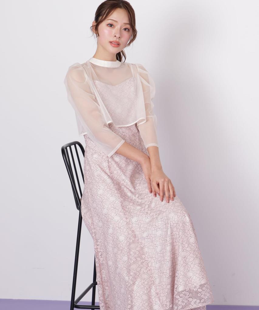 by Layered Lace Camisole Dress [JILL JILLSTUART] [Pink/FR]