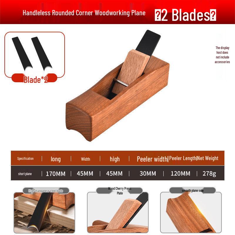 Rosewood Half-Round Woodworking Plane for Trimming and Grooving.