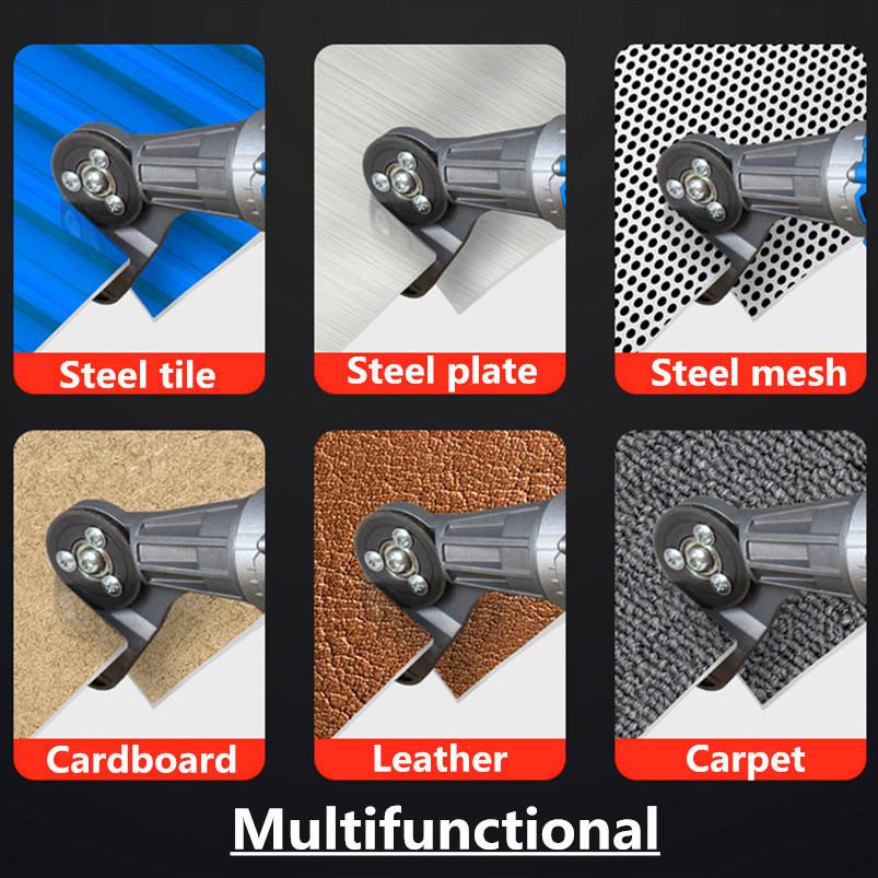Blue Cordless Plate Cutter Electric Metal Sheet Cutting Saw Metal Punch Scissors Power Tools Metal Punch Scissors Power Tools