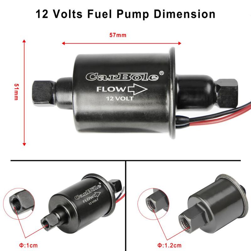 12V Elektrische Kraftstoffpumpe Niederdruck Universal 5-9 Psi Elektrische Benzinpumpe Dieselölpumpe