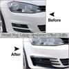 New Style 1Pair Car Front Fog Light Grille Grill Car Fog Lamp Lower Bumper Grill Trim For VW Golf 7 MK7 GTI 2014 2015 2016 2017
