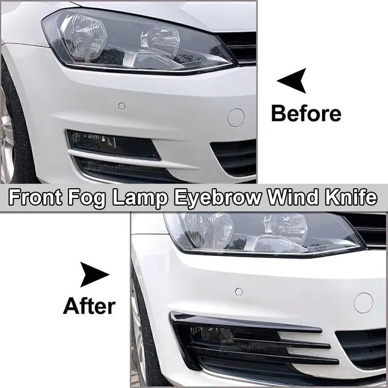 New Style 1Pair Car Front Fog Light Grille Grill Car Fog Lamp Lower Bumper Grill Trim For VW Golf 7 MK7 GTI 2014 2015 2016 2017