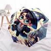 1pc Chibi Wizard with Pumpkin and Books Umbrella with Plastic Handle,Cartoon Pattern,Suitable for All Seasons Multi-functional Umbrella381