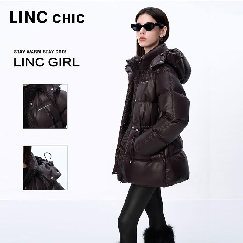 Jinyujie Damen 2024 Winter Kurze Daunenjacke