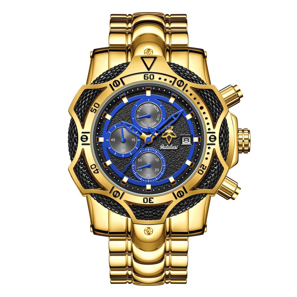 Yalalusi Oversized Dial Three-Hand Men'S Watch High-End Watch Independent Station Model