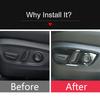 For Toyota Highlander XU70 - Hybrid Seat Adjustment Switch Knob Panel Trim Stainless Steel Interior Accessories