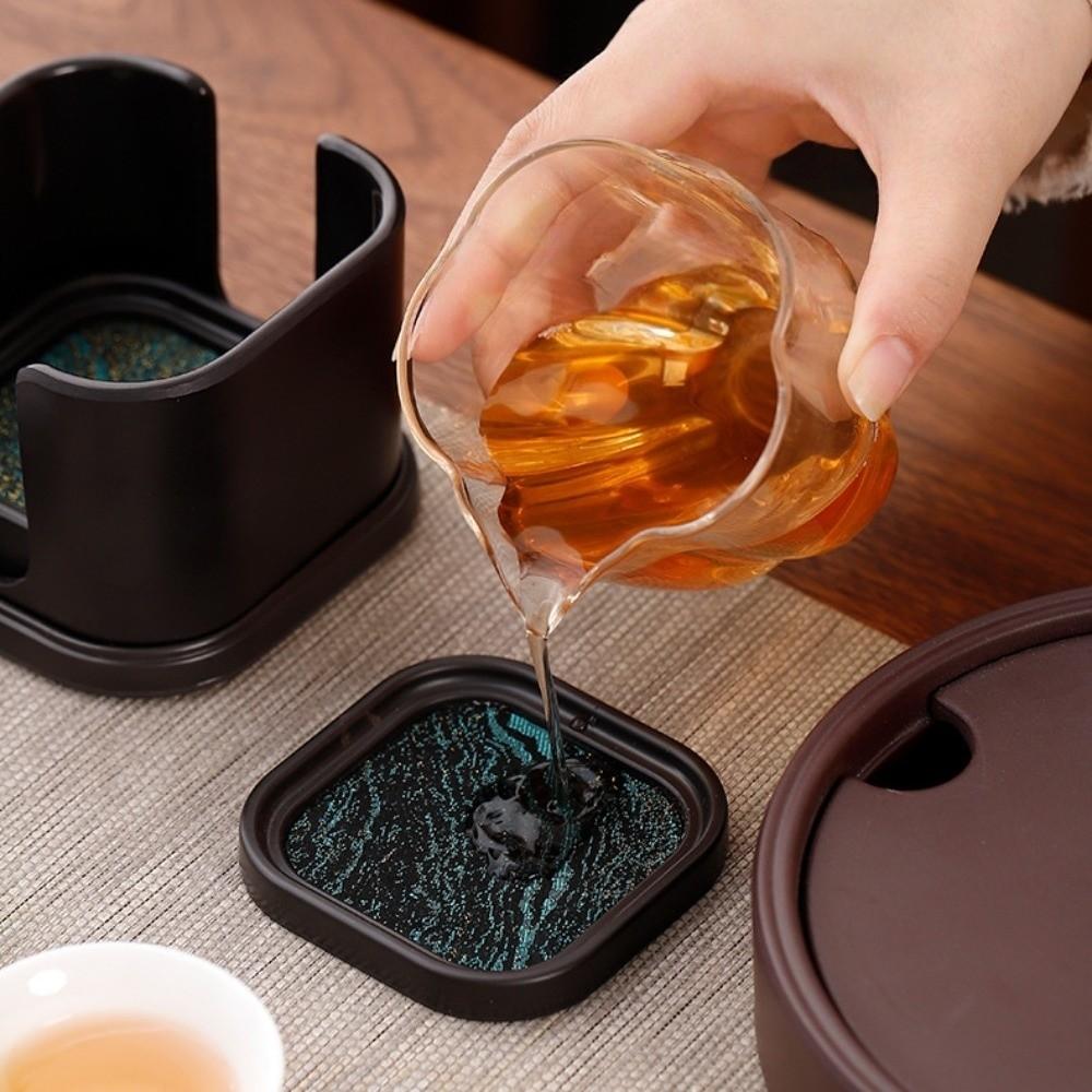 Chinese Style Cloth Coaster Set Anti-scalding Tea Cup Holder Heat Insulation Mat  Tea Ceremony
