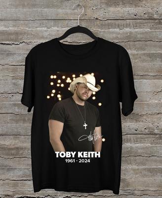 Collection Rare Toby Keith 1961-2024 Noir Toutes Tailles Cadeau Pour Fans T-shirt Unisexe