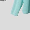 INCERUN Herren U-Boot-Ausschnitt Langarm Leicht Casual Oversized Halbtransparent Oberteile T-Shirts