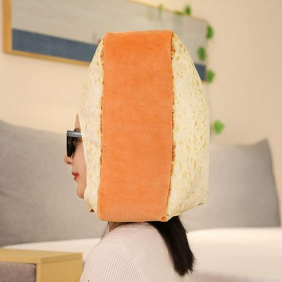 Customized Toast Hat Plush Toy Doll