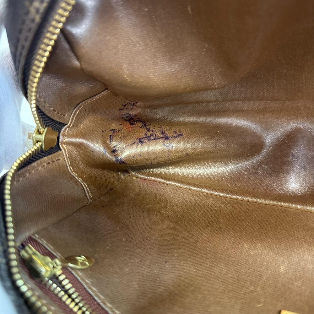 LOUIS VUITTON M47527 Monogram leather Truest wallet 25 Cosmetics Pouch Brown leather Used