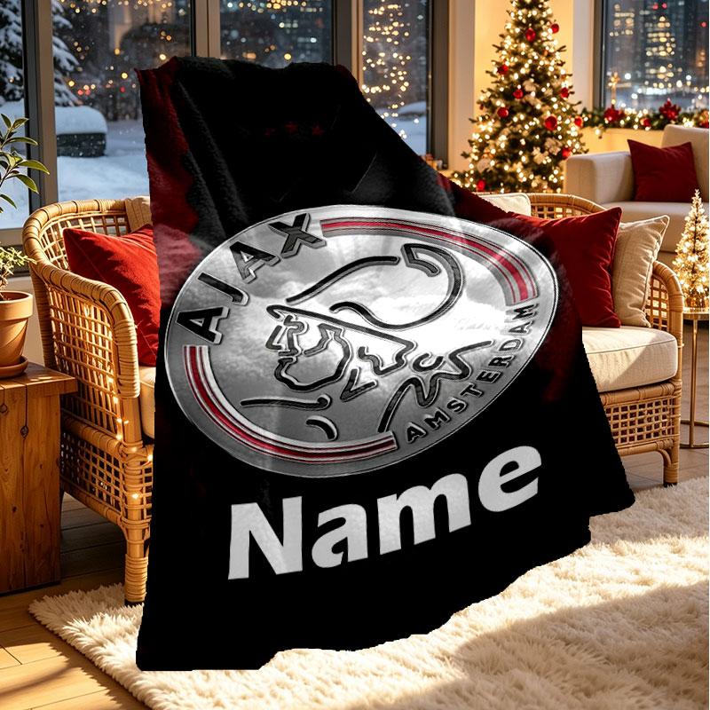 Custom Name Personalized Ajax Print Blanket, Home Decor, Bedroom, Sofa, Camping, Couch, Gifts for Birthday Christmas