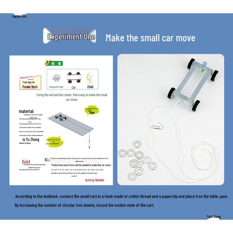 4th Grade Science Experiment Kit: Textbook Edition - Make the Car Move Balloon-Powered Car