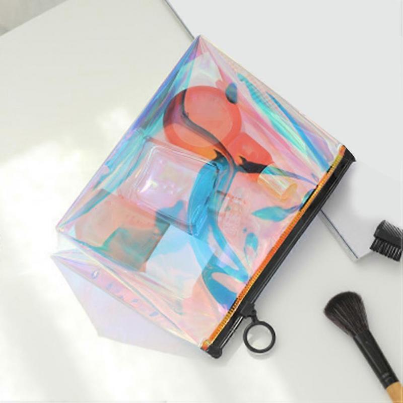 Clear Cosmetic Bag Travel Toiletry Essentials For Personal Care Multi Color Waterproof Storage 1Pcs
