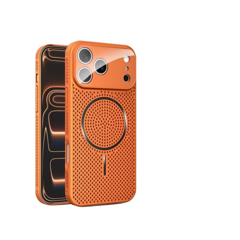 Magnetic Heat Dissipation Case for iPhone 17 Pro Max - Breathable, Contrasting Color, Apple-Compatible Protective Cover
