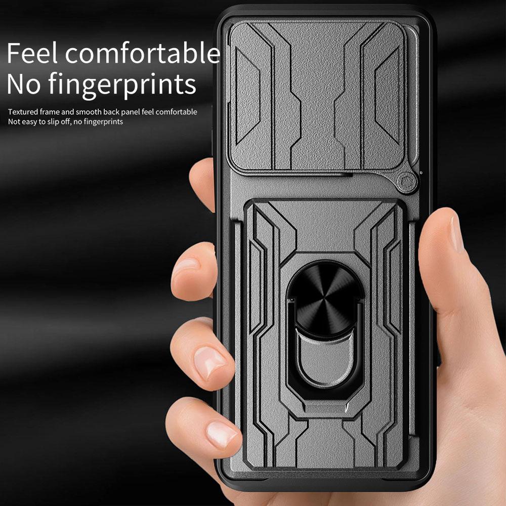 Phone Case For Infinix Note 40 Pro+/Note 40 Pro 5G/4G PC+TPU Kickstand Back Cover with Camera Slider