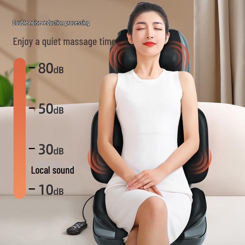 Zhidao Neck & Back Full Body Kneading Massage Cushion CN Plug (adapter Included)