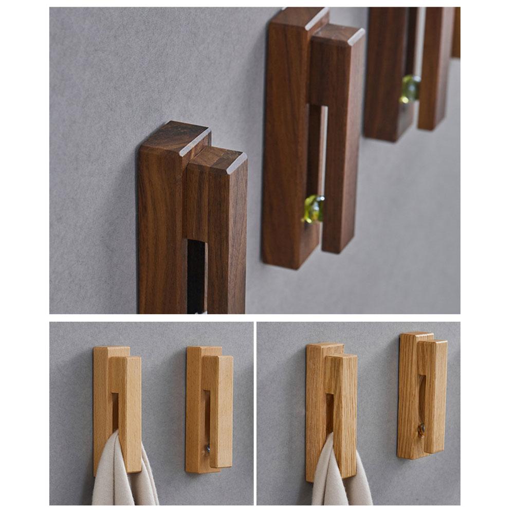

Настенная вешалка для полотенец, деревянный крючок для полотенец для кухни и ванной комнаты Type 1