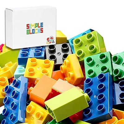 Buy More Parts! Bulk Set of Standard Colors (500g Random Pack, Equivalent To 90 Pieces) - High-Value, Duplo Compatible Classic Blocks, Anpanman Compat