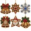 6pcs/set Acrylic Round Board Suncatcher Craft Kit Christmas Decor Craft  Christmas Festival