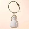 1PC Memorial Pet Fur Storage Pendant Transparent Cat Storage Keychain Cat Hair Preservation Keyring Accessory Cat 5x4cm