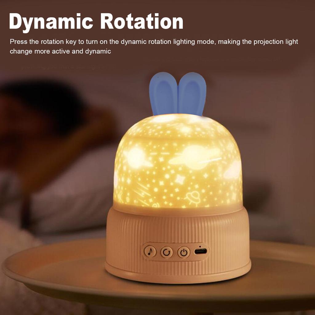 Sternprojektionslicht 5V USB-betrieben Dynamischer rotierender Sternprojektor Nachtlicht für Schlafzimmer