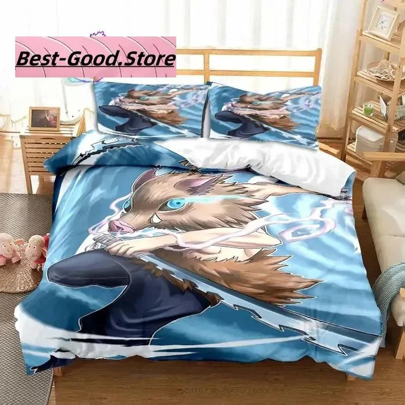 Hashibira Inosuke Anime Demon Slayer Set Biancheria da Letto Singolo Twin Full Queen King Size Set Letto Adulto Bambino Camera da Letto Stampa 3D