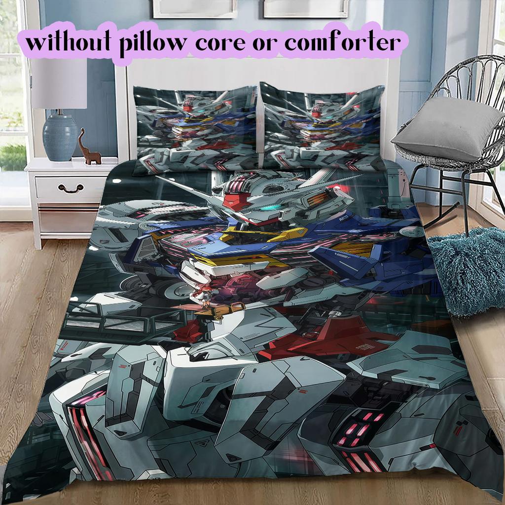 Gundam Character Soft and Comfortable Duvet Cover, Children's Bedding Set Gift, Extra Large Size, Various Sizes Available