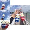 Cute Cartoon Ultraman Plush Keychain Mini Soft Toy Keyring Bag Accessory