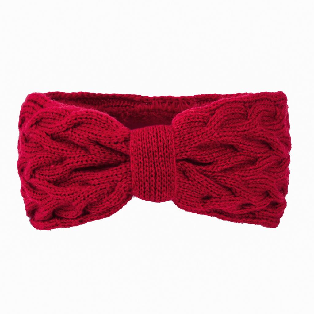Stylish Knitted Headbands For Women And Girls Soft Fleece Bows Hair Bands Knitted Headband Winter Ear Protection