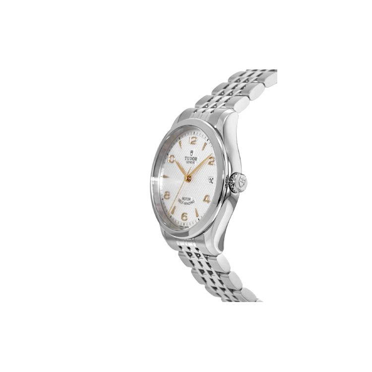 Tudor 1926 Serie Automatik Mechanisches Uhrwerk Wasserdicht Datumsanzeige Relief Dekoration Uhr Herrenuhren Silber M91450-0001