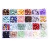 24-Compartment Natural Stone Bead Jewelry DIY Kit