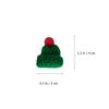 20Pcs Mini Woolen Christmas Hat Set for DIY Decor Crafting High Quality Fade Resistant Santa Hat Ornament for Gifts Home Party