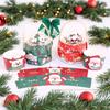 Christmas Gift & Decoration Set: Bobo Cup Sleeve, Handheld Box, Cake Topper, Insert & Gift Box