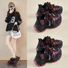 Damen Lässige Dad Sneaker Bequeme Klobige Plateau Laufschuhe Rutschfest Schnürung Atmungsaktiv Gehen Schuhe für Damen Workout Tennis Sneaker