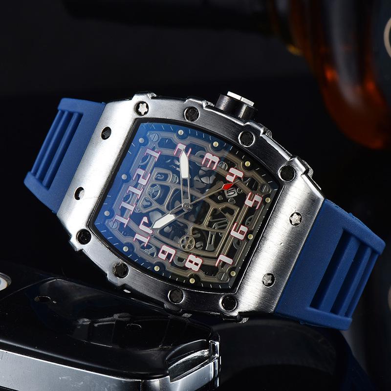 Barrel-Shaped Unisex Quartz Watch with Hollow Non-Mechanical Pointer and Single Calendar